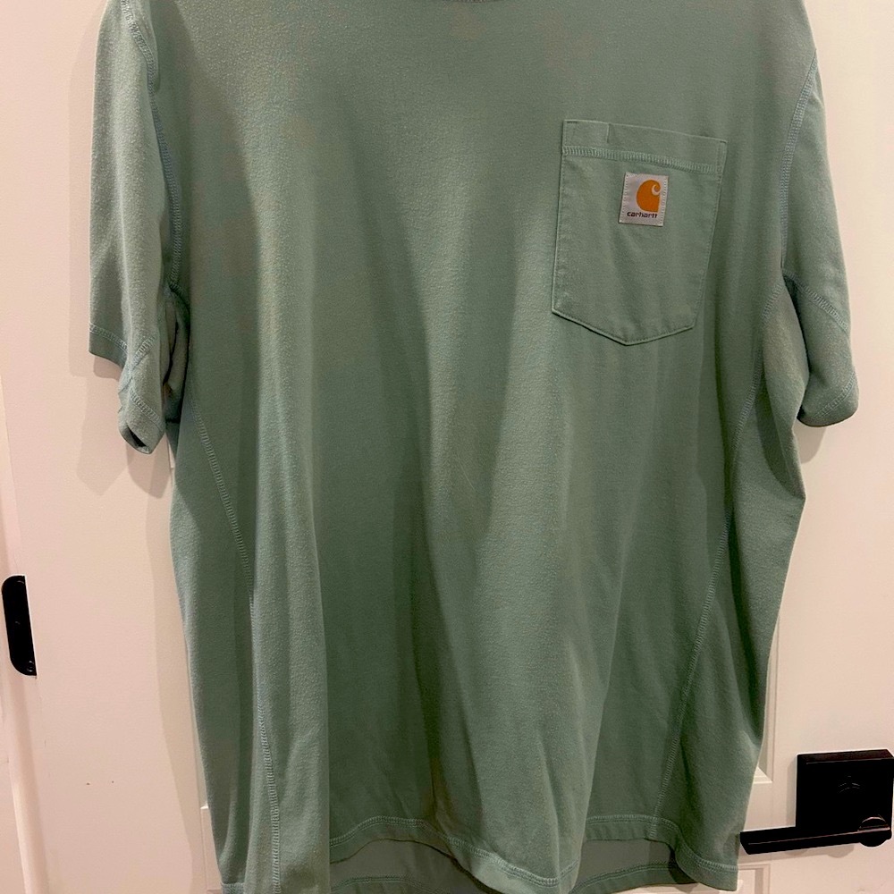 Carhartt Men's Sage Green Pocket T-Shirt Relaxed Fit Size Large